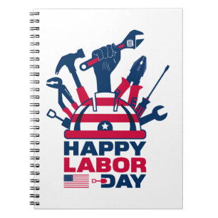 Caderno Espiral Feliz Dia do Trabalho, Férias dos EUA