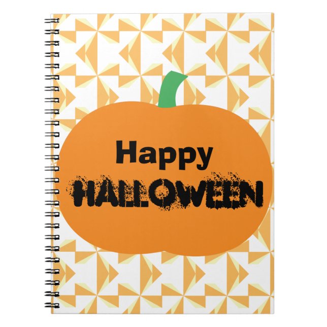 Caderno Espiral Feliz Halloween Pumpkin (Frente)