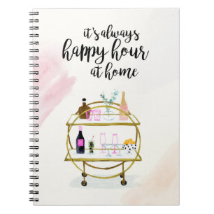 Caderno Espiral Feliz Hora em Casa