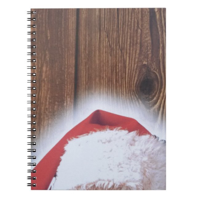Caderno Espiral Feliz Natal, Chapéu dos Papais noeis (Frente)
