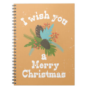 Caderno Espiral Feliz Natal Decor