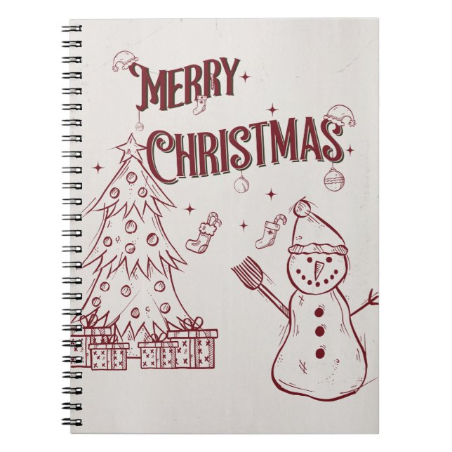 Caderno Espiral Feliz Natal Divertido (Frente)