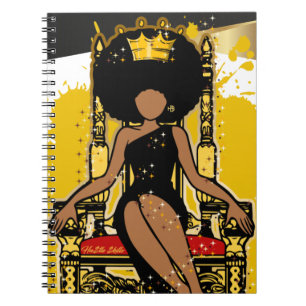 Caderno Espiral Feliz Natal Melanin Women Black Girl Magic