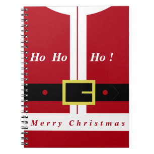 Caderno Espiral Feliz Natal - Papai Noel - Presentes Para Todos
