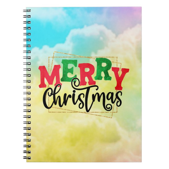 Caderno Espiral Feliz Natal - Quadro 80716 (Frente)