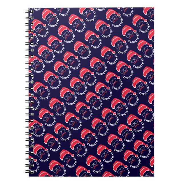 Caderno Espiral Feliz Natal Santa Clause Feliz e Brilho (Frente)