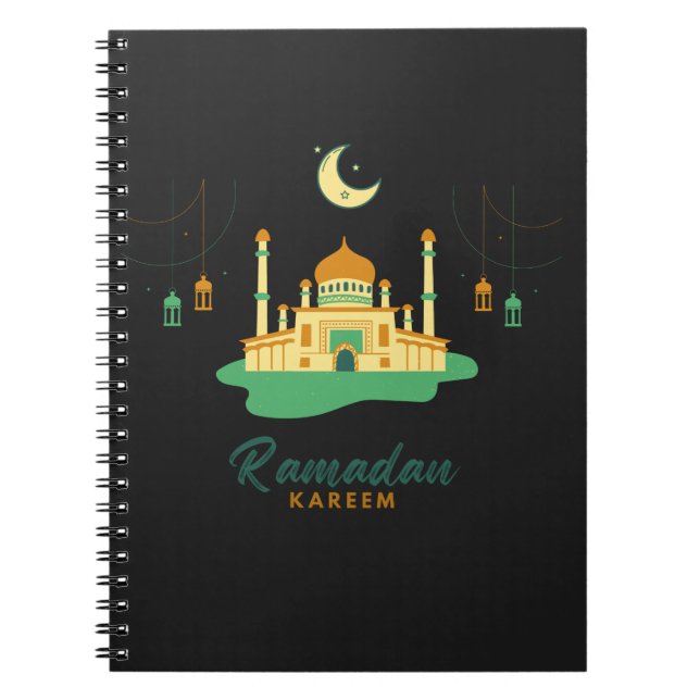 Caderno Espiral Feliz Ramadan Kareem E Eid Mubarak 2022 (Frente)