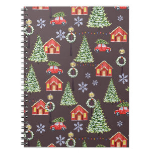 Caderno Espiral Feliz Slothmas Sloth Cute Natal