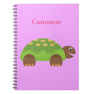 Caderno Espiral Feliz Sorriso Turtle Thunder_Cove