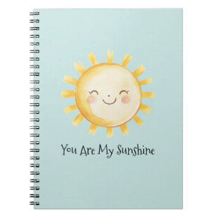 Caderno Espiral Feliz Você É Meu Sol 