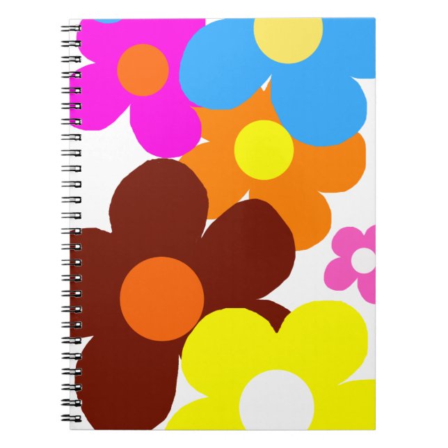 Caderno Espiral Felizes Flores (Frente)