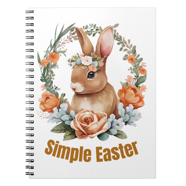 Caderno Espiral felz pascoa (Frente)