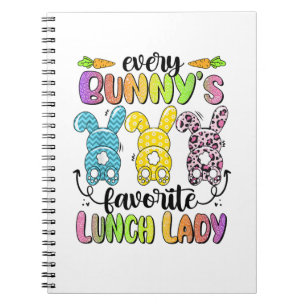 Caderno Espiral Felz pascoa Cada Coelhinho É A Senhora Ra Do Almoç