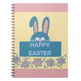 Caderno Espiral Felz pascoa Divertido Bunny