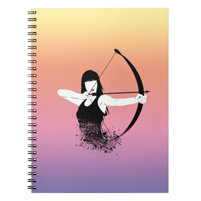Caderno Espiral Female Archer (Frente)