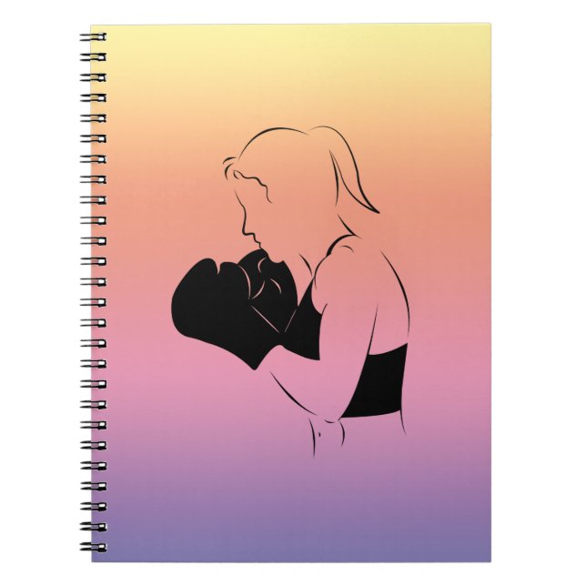 Caderno Espiral Female Boxer (Frente)