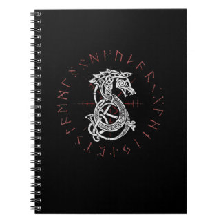 Caderno Espiral Fenrir Wolf De Odin Celtic Norse Sofre