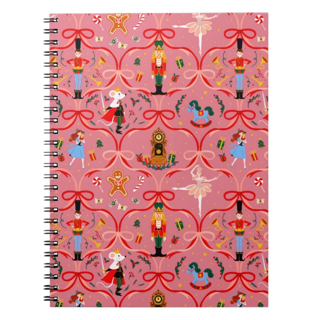 Caderno Espiral Feriado de Natal - Notebook Notebook Nutcracker (Frente)