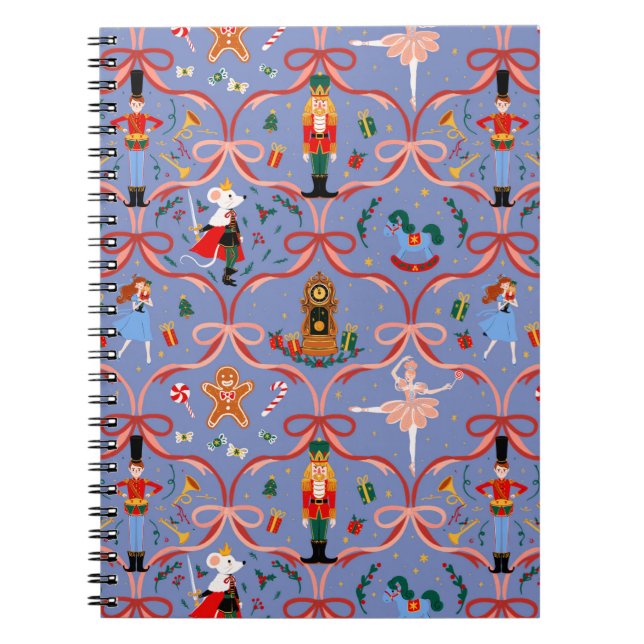 Caderno Espiral Feriado de Natal - Notebook Notebook Nutcracker (Frente)