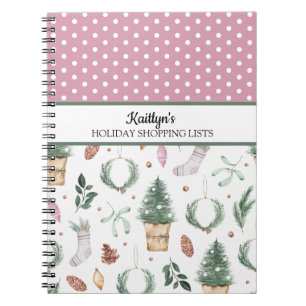 Caderno Espiral Feriados de Natal Comprando