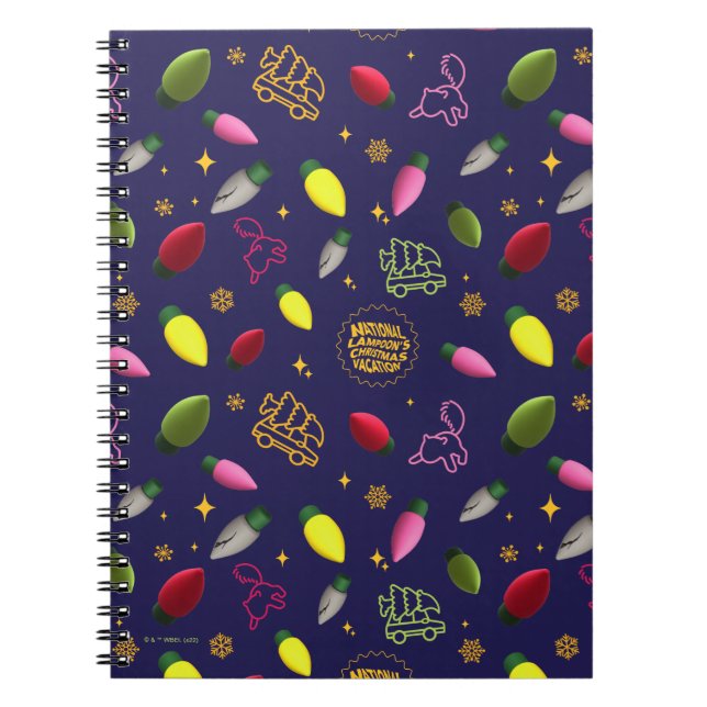 Caderno Espiral Férias de Natal | Padrão de férias (Frente)