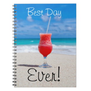 Caderno Espiral Férias ideais da praia