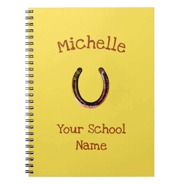 Caderno Espiral Ferradura Rústica (Frente)