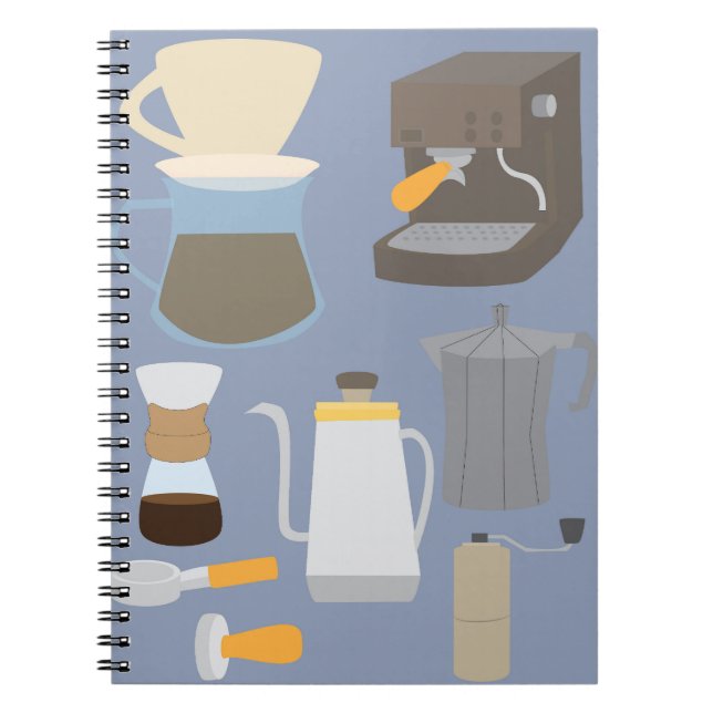 Caderno Espiral Ferramentas de Cafeteira (Frente)