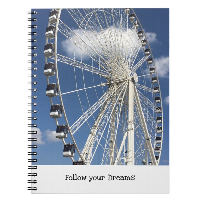 Caderno Espiral Ferris Wheel Siga Seus Sonhos (Frente)