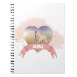 Caderno Espiral Festa de aniversário de cavalos