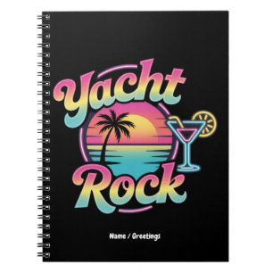 Caderno Espiral Festa de Barco de Yacht Rock Desbotado – Sons Suav