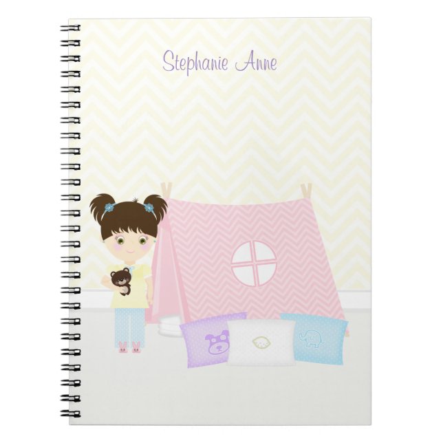 Caderno Espiral Festa de Glamping para Dormir (Frente)