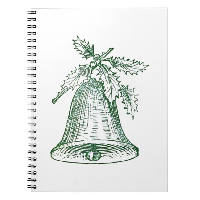 Caderno Espiral Festa de Natal com Holly (Frente)