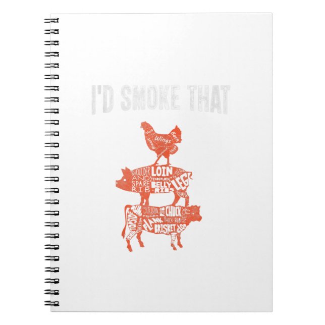 Caderno Espiral Festa Engraçada Fumante Fumante Fumante Fumo Que F (Frente)