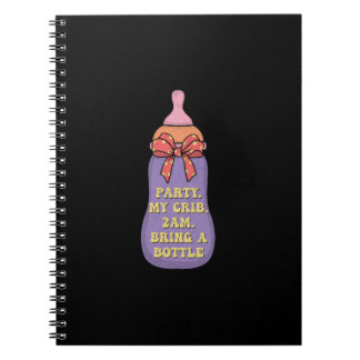 Caderno Espiral Festa meu berço 2am trazer uma garrafa