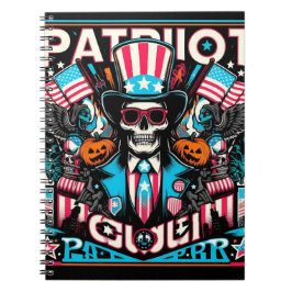 Caderno Espiral Festival Americano do Espírito em Estilo de Arte P