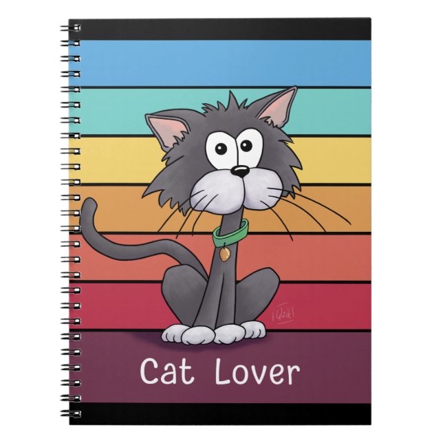 Caderno Espiral Festivo Cat Lover (Frente)