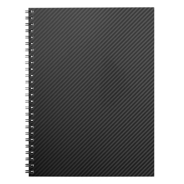 Caderno Espiral Fibra de carbono (Frente)