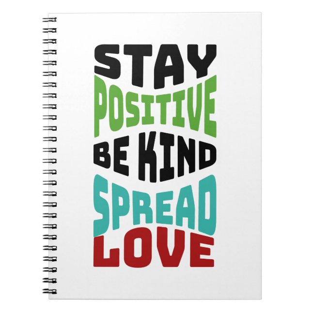 Caderno Espiral Ficar Positivo (Frente)