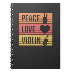 Caderno Espiral Fiddle Violinista Violino