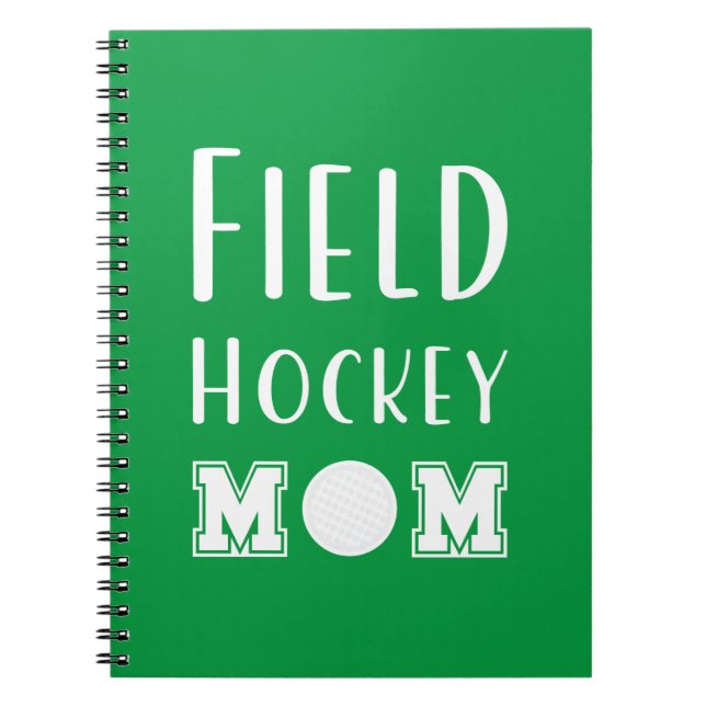 Caderno Espiral Field Hockey Mom (Frente)