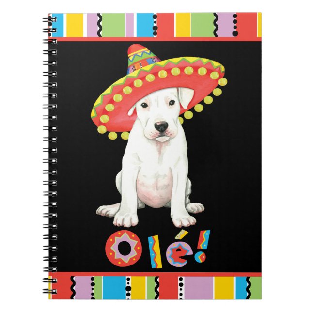 Caderno Espiral Fiesta Dogo Argentino (Frente)