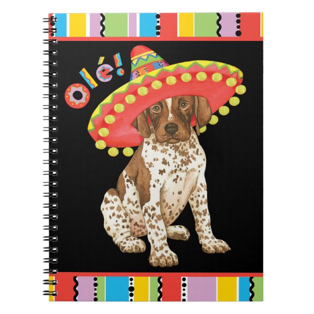 Caderno Espiral Fiesta German Shorthired Pointer (Frente)
