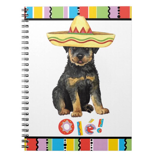 Caderno Espiral Fiesta Rottweiler (Frente)