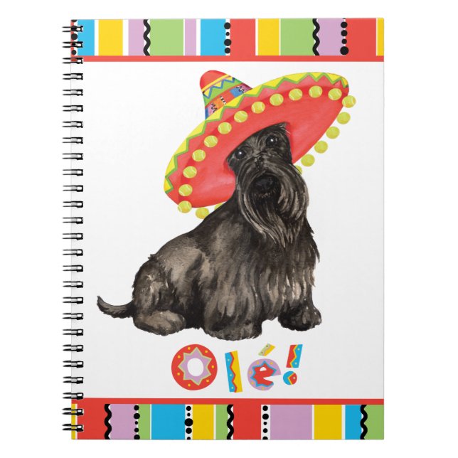 Caderno Espiral Fiesta Scottish Terrier (Frente)