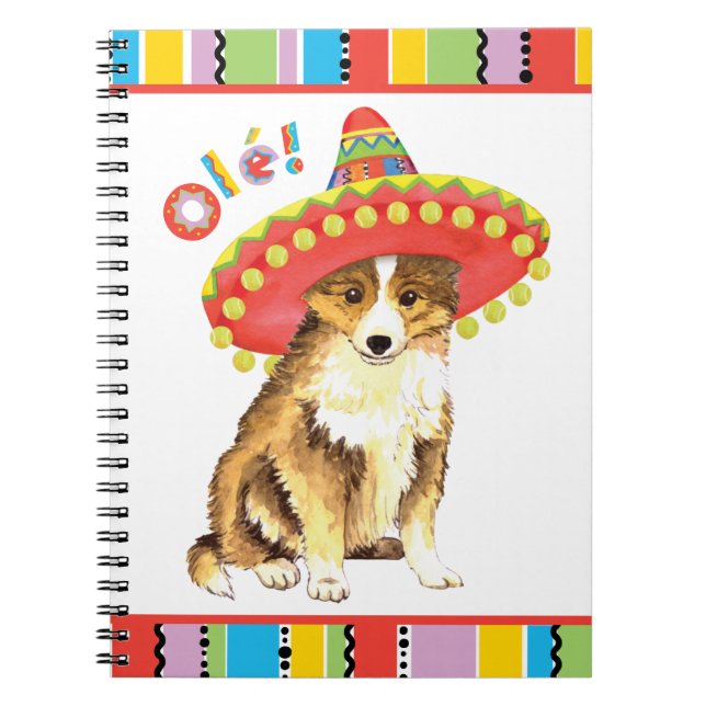 Caderno Espiral Fiesta Sheltie (Frente)
