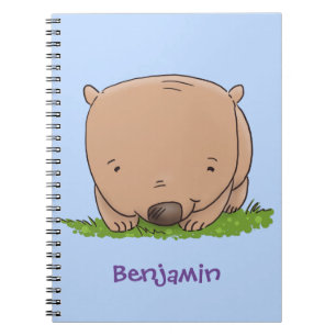 Caderno Espiral Figura de desenho animado de um bebê fofo