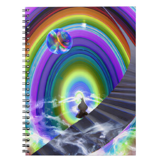 Caderno Espiral Figura Misteriosa no Stargate Inter-Dimensional (Frente)