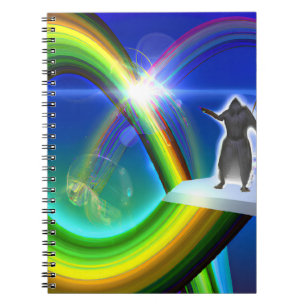 Caderno Espiral Figura Misteriosa no Stargate Inter-Dimensional