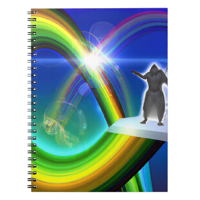 Caderno Espiral Figura Misteriosa no Stargate Inter-Dimensional (Frente)